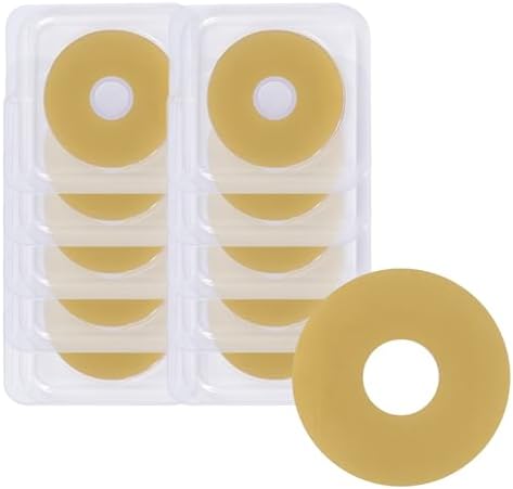 10Pcs 2mm Ostomy Barrier Rings, Moldable Ostomy Rings, Hydrocolloid Skin Extender Rings for Colostomy Bags,Sting-Free Ostomy Supplies Generic