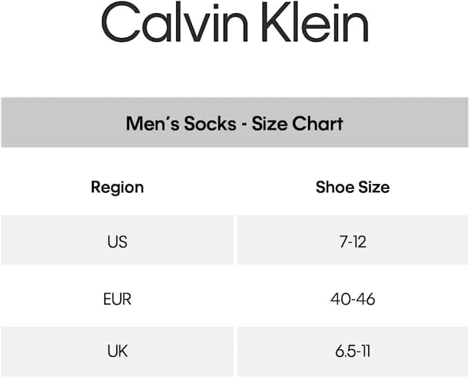 Calvin Klein Men's Socks - Lightweight No Show Ankle Socks (6 Pack) Calvin Klein