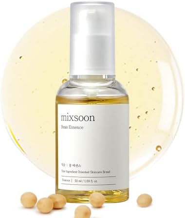 mixsoon Bean Essence, Vegansnail, Exfoliating Essence for face, Hydrating Korean Skin Care,Glassskin 1.01 fl.oz/30ml Mixsoon