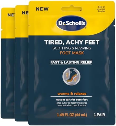 Dr. Scholl's® Tired, Achy Feet Soothing & Reviving Foot Mask, 3 Pair, Warming Booties Dr. Scholl's