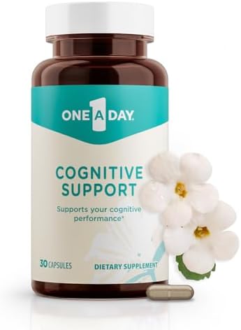 One A Day Cognitive Supplement – Brain Supplement to Support Cognitive Performance for Men and Women with Bacopa. Also includes Rhodiola, & Holy Basil, 30 Capsules (Капсулы) One A Day