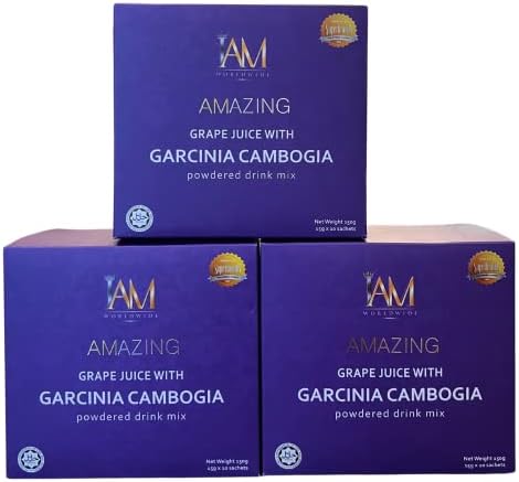 Garcinia Cambogia | Amazing Grape Juice Drink | 3 boxes IAM WORLDWIDE