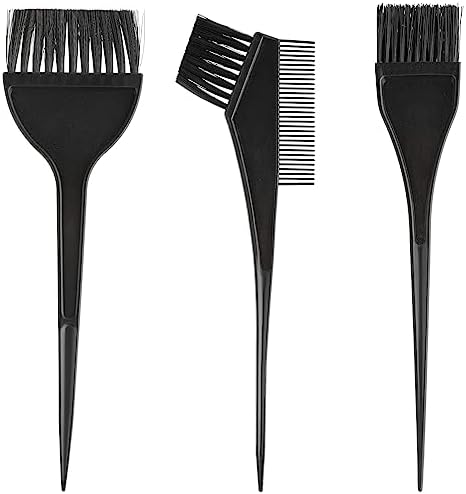 Hair Dye Brush Set - 3pcs Tinting Combs, Sharp Tail Comb Mixer for Tint Application, Salon and Home Use Abeillo