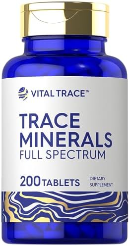 Carlyle Trace Minerals | 200 Tablets (Таблетки) | Full Spectrum Supplement | Non-GMO & Gluten Free Complex | by Vital Trace Carlyle