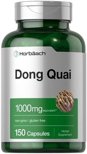 Horbäach Dong Quai Capsules | 1000mg | 150 Count | Non-GMO and Gluten Free Supplement | Traditional Herb Horbäach