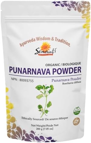 Sewanti Organic Punarnava Powder - Ayurvedic Wellness Supplement - Supports Liver Health & Immune System - 200g Sewanti