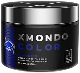 XMONDO Color Amethyst Depositing Mask & Semi-Permanent Purple Hair Dye | Infused with Bond Booster Technology & Hyaluronic Acid for Nourishment, Revitalization & Repair, Vegan Formula, 8 Fl Oz 1-Pack Xmondo