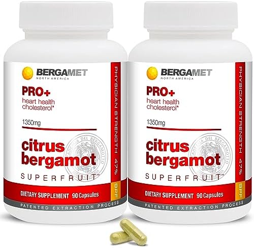 Citrus Bergamot SuperFruit PRO+ with Olive Leaf Extract - 47% BPF - 80% Polyphenols - 675mg per Serving (Порция) - Worlds Strongest - Backed by Clinical Studies - Made in The USA - 180 Caps BergaMet