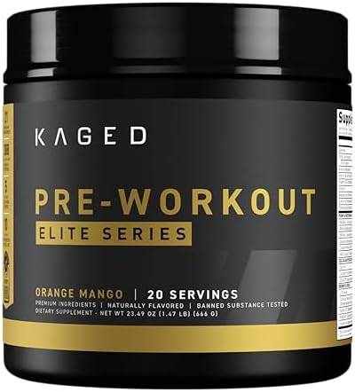 Kaged Pre Workout Powder (Порошок) Pre-Workout Elite for Men & Women | High Stimulant for Energy, Focus, Pumps | L-Citrulline, Beta Alanine, Creatine & 388mg of Organic Caffeine | Cherry Limeade Kaged