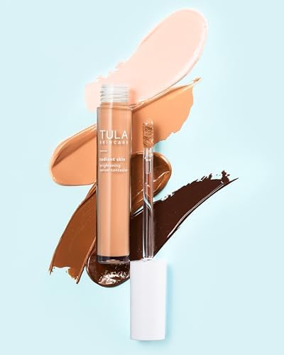 TULA Skin Care Radiant Skin Brightening Serum Concealer | Conceals Dark Circles & Discoloration, Longwearing & Crease-Resistant, Brightens the Appearance of Skin Over Time | 0.18 fl oz. Tula