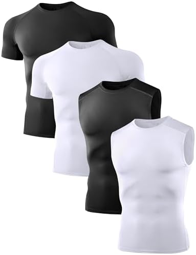 Мужская Майка Dalavch 4 Pack Compression Shirts and Tank Tops Dalavch