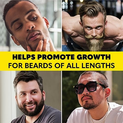 The Beard Club Beard Growth Kit - Derma Roller, Beard Growth Oil, Sandalwood Beard Balm, Beard Comb - Gift Set The Beard Club