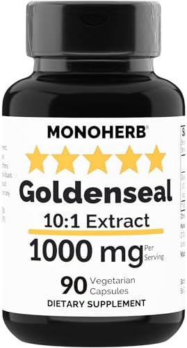 Goldenseal Extract 1000 mg - 90 Vegetarian Capsules (Вегетарианские капсулы) MONOHERB