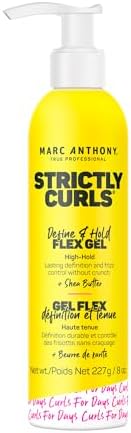 Marc Anthony Define & Hold Flex Hair Styling Gel, Strictly Curls - Medium to Coarse Curls - High Hold, Long-Lasting Frizz Control & Added Shine with Shea Butter - Anti-Frizz Hair Products for Women Marc Anthony