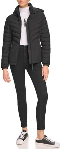 Calvin Klein Women's Light-weight Hooded Puffer Jacket Calvin Klein