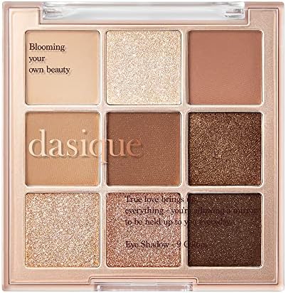 Dasique Shadow Palette Gift Set #20 Blueberry Sorbet 13g I FREE Comb Mirror Set | 9 Blendable Shades in Smooth Matte and Shimmer Finishes with Gorgeous Pearls | Eye Makeup Palette | K-beauty Dasique