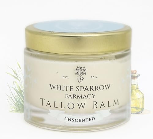 Organic Grass Fed Tallow Balm - (Citrus Bouquet) Organic Tallow from Grass Fed Cows & All Organic ingredients. For Face and Body. (2.0 oz)… White Sparrow Farmacy