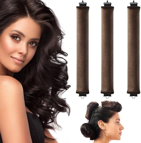 Flexi Rods with Hook, Versatile Curling Tool for All Hair Types, No Heat Curls Overnight BLINKEEN