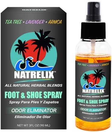 All-Natural Herbal Blends Shoe Spray (Спрей) Odor Eliminator 3 FL OZ (90 ML) NATRELIX