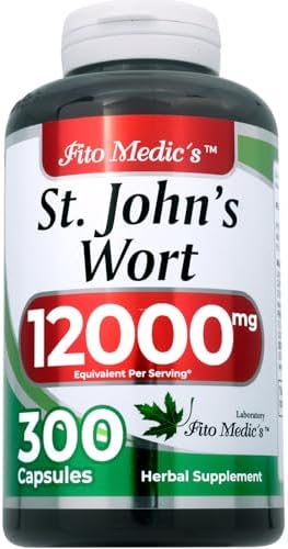 FITO MEDIC'S Lab | st Johns Wort |300 Capsules (Капсулы) |12000 mg| st Johns Wort Capsules | st Johns Wort Organic | Concentrate Extract | Ultra high Absorption. FITO MEDIC'S