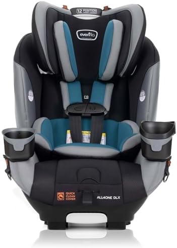 Evenflo EveryFit/All4One 3-in-1 Convertible Car Seat w/Quick Clean Cover (Reefs Green) Evenflo