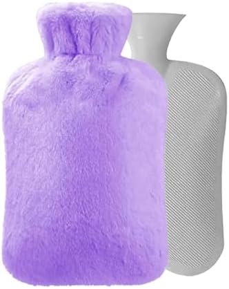 Hot Water Bottle with Cover, 2L Rubber Hot Water Bag for Pain Relief, Menstrual Cramps, Hand & Feet, Hot & Cold Compress for Women & Men BIPGF