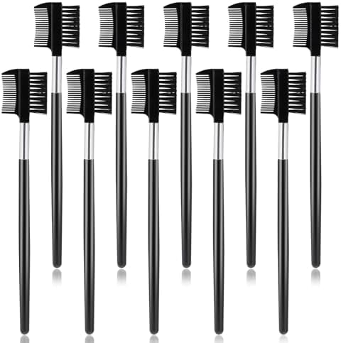 10Pcs Eyebrow Brush Comb, Eyelash Makeup Brush, Eye Brow Eyelash Brush Comb, Makeup Tool for Eyelashes Extension， Lash Seperating Combs, Eye Makeup Brush KALIONE