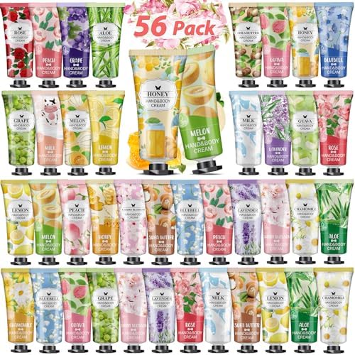 VESPRO 16 Pack Hand Cream Gifts Set For Women, Bulk Hand Lotion Travel Size for Dry Cracked Hands, Mini Hand Lotion for Birthday Gifts and Mother's Day Gifts with a Greeting Card VESPRO