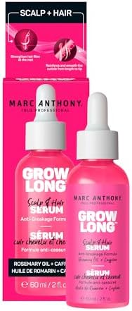 Marc Anthony Grow Long Scalp & Hair Serum - Anti-Breakage Formula Nourish, Strengthen & Hydrate Scalp & Hair Follicles - Natural Shine & Fuller-Looking Hair Strands from Root to Tip, 2 fl oz Marc Anthony