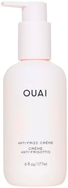 OUAI Anti Frizz Cream Travel Size - Moisturizing Hair Cream with Frizz Control & Heat Protection - Provides Hydration with Jackfruit & Beetroot Extract - Paraben, Phthalate & Sulfate Free (3 oz) OUAI