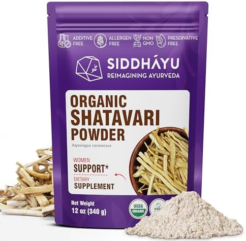 Organic Shatavari Powder (Порошок), 12 oz (Унции) SIDDHAYU