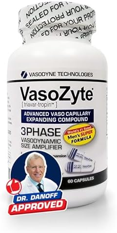 VasoZyte - Supports Nitric Oxide & Healthy Blood Flow - with Our Exclusive Formula Featuring Oligopin, and Our Crystal Pure Extraction Process - for Well-Being - 30 Day Supply - 60 Capsules (Капсулы) Generic