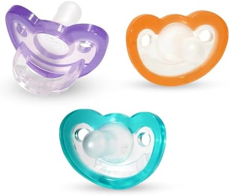 RAZBABY JollyPop Baby Pacifier Newborn, 0-3m (Variety, 3 Count) RAZBaby