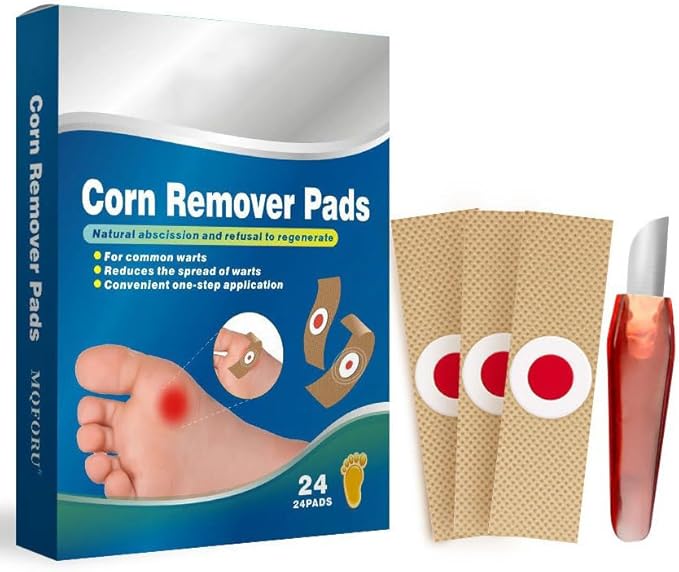 Corn Remover,Corn Removers for Feet Extra Strength,24 Pack Removes Corns Fast (24pcs) ZLYDG