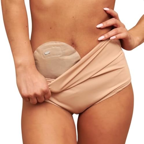 SIIL Ostomy Underwear for Women Beige for Colostomy Supplies & Ileostomy Supplies, Ostomy Bag Covers for Women Made in Europe SIIL