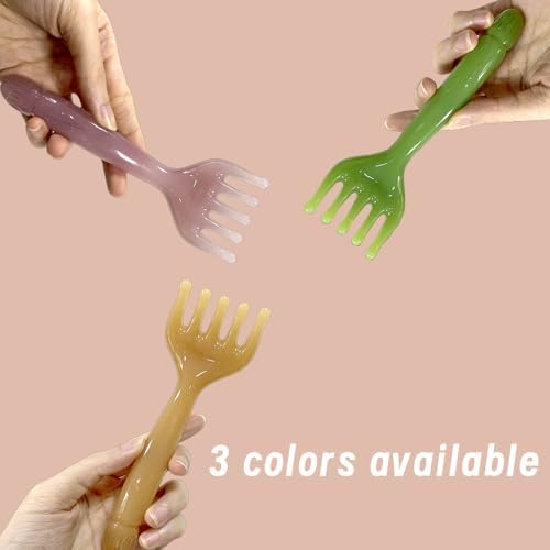 Head Massager Scalp Handheld Comb Resin Relax Massage Tool - Manual Relaxation Tool for Soothing Head Massage - Set of 2 GSHOW