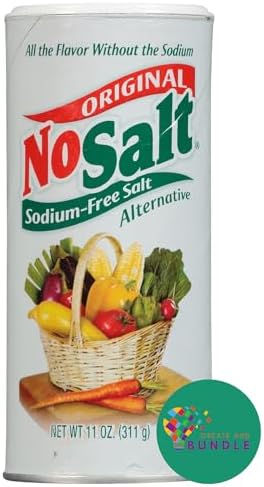 Original NoSalt 11 OZ - Premium Sodium-Free Salt Substitute, Perfect for Low Sodium Diets, Delivers Real Salt Taste, Ideal for Heart Health (Pack of 1) + Create Sticker Create and Bundle