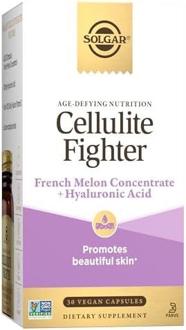 Solgar Cellulite Fighter Age-Defying Nutrition for Women—Promote Beautiful Skin with French Melon Concentrate + Hyaluronic Acid and Vitamin C, Once Daily, Vegan, Dairy, Soy, Gluten Free, 30 Servings (Порции) Solgar