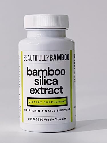 Bamboo Silica Extract Capsules (Капсулы) [Beautifully Bamboo], 60 Count (Pack of 1) Generic