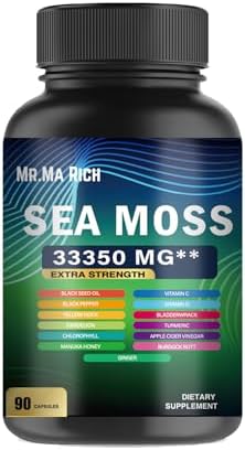 Mr.Ma Rich Sea Moss and shilajit Bundle - 90 * 2 Count (Sea Moss and Shilaji) Mr.Ma Rich