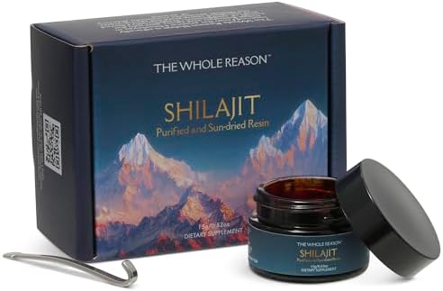 Pure Himalayan Shilajit Resin - High Potency Gold Grade Shilajit Supplement with Trace Minerals for Men and Women, Premium Natural Fulvic Acid for Energy, Vitality and Immune Support, 15g Made in USA The Whole Reason