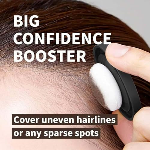 Waverloo Magic Root Cover Up, Waverloo Magic Root Cover Up，Enhance Hairline Powder,Root Touch Up Powder with Mirror,Instantly Conceals Hair Loss, Water Sweat Resistant (Dark brown, 0.14 Ounce) OYB