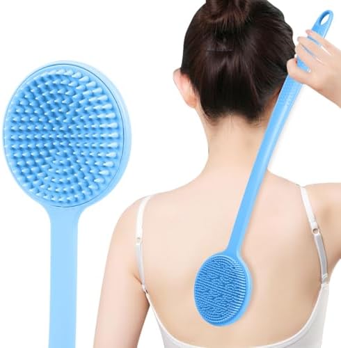 VWMYQ Back Scratcher, 2024 New All Body Scratcher with 2 Scratch Surface, Back Massager & Scalp Massager & Scalp Exfoliator, Deep Back Scratcher for Men/Women, Long Handle Backscratchers for Adults VWMYQ