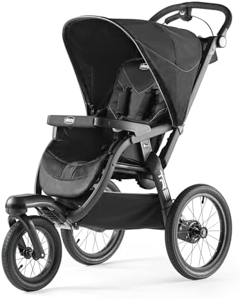 Chicco TRE® Jogging Stroller, All-Terrain Stroller, Compatible with Chicco Infant Car Seats (not included), Baby Travel Gear | Galaxy/Black Chicco