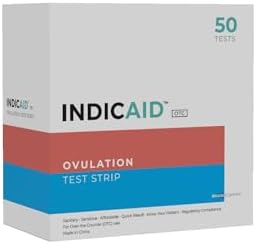 INDICAID's Rapid Ovulation Test Strips (50-Pack) - Easy to use with Rapid Results in 5 Minutes - HSA/FSA Eligible INDICAID