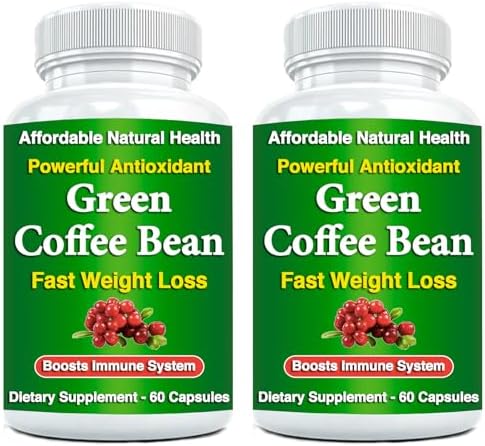 Green Coffee Bean Extract, 100% Pure Green Coffee Bean Capsules (Капсулы), 50% Chlorogenic Acid, 10,000 mg Strength, 120 Capsules, 4 Month Supply, Non-GMO and Gluten Free, Traditional Herbal Supplement Heaven's Gate