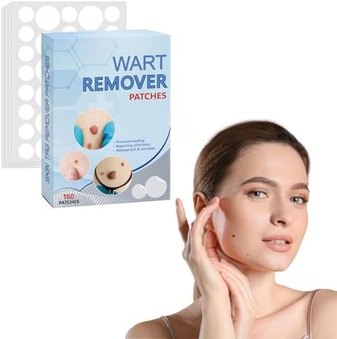 Wart Remover, Quick and Effective Removal Sticker for All Kinds of Skin, Friendly to New-User (180pcs). Bureebo