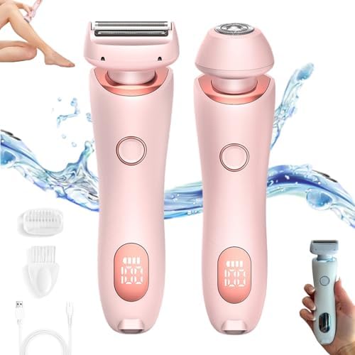 Omicove Goddessglide Shaver, Modira Shaver, Shaver for Women Private Area, Electric Shaver for Women Legs, Electric Shaver for Women Face, Waterproof 2 in 1 Electric Shaver Razors for Women Femfun