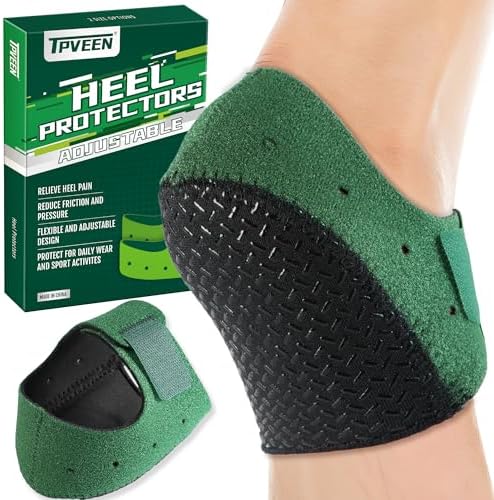 Plantar Fasciitis Gel Heel Protectors,Anti Slip Heel Cushion,Heel Cup Support for Plantar Fasciitis,Foot Fatigue Relief,Heel Pain,Heel Pads for Men & Women(W9.5-13/M8.5-14) TPVEEN