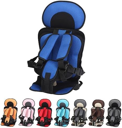 Portable Car Seat Cushion for Travel,Travel Harness with Adjustable Straps,Foldable Golf Cart Baby Seat,Ride Safer Travel Vest (Grey,Big(22.05 * 13.39 * 9.45in)) Oanruyan